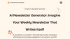 AI Newsletter Generator