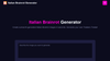 Italian Brainrot Generator