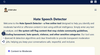 Hate Speech Detector