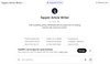 Tappstr Article Writer