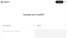 ChatGPT Translate
