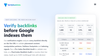 Verify Backlinks