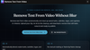 Remove Text From Video.net