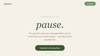 pause