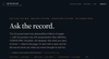 Ask the Record
