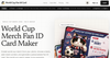 World Cup Fan Card