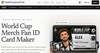 World Cup Merch Fan Id Card