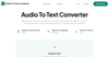 Audio To Text Converter