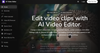 AI Video Editor