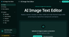 AI Image Text Editor