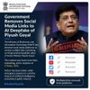 Government Removes Social Media Links to AI Deepfake of Piyush Goyal