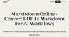 PDF to Markdown - Markitdown