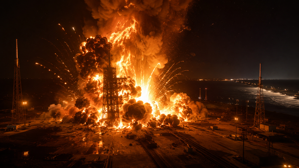THE NIGHT THE SKY TURNED ORANGE: Blue Origin's New Glenn Destroyed in Catastrophic Pad Explosion