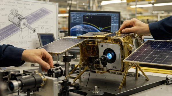 A STARTUP JUST RAISED $65 MILLION TO BUILD THE FIRST POWER GRID IN SPACE — WITH LASERS