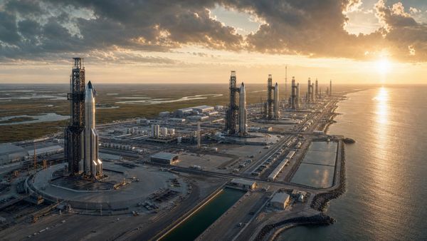 SpaceX Unveils a $100 Billion Spaceport in Louisiana With Ten Launch Pads