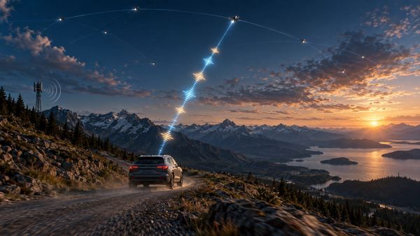 A TOYOTA SENT A VOICE MESSAGE THROUGH SPACE
