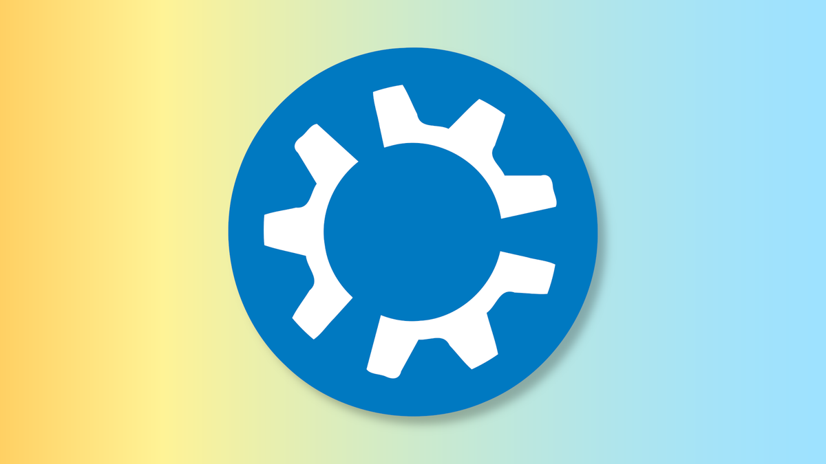 The Kubuntu logo over a yellow-to-blue gradient.