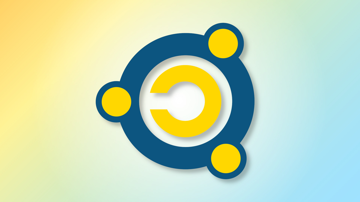 The Emmabuntüs logo, which features three figures joined together around a reverse "C" shape, over a yellow, blue, and green gradient pattern.