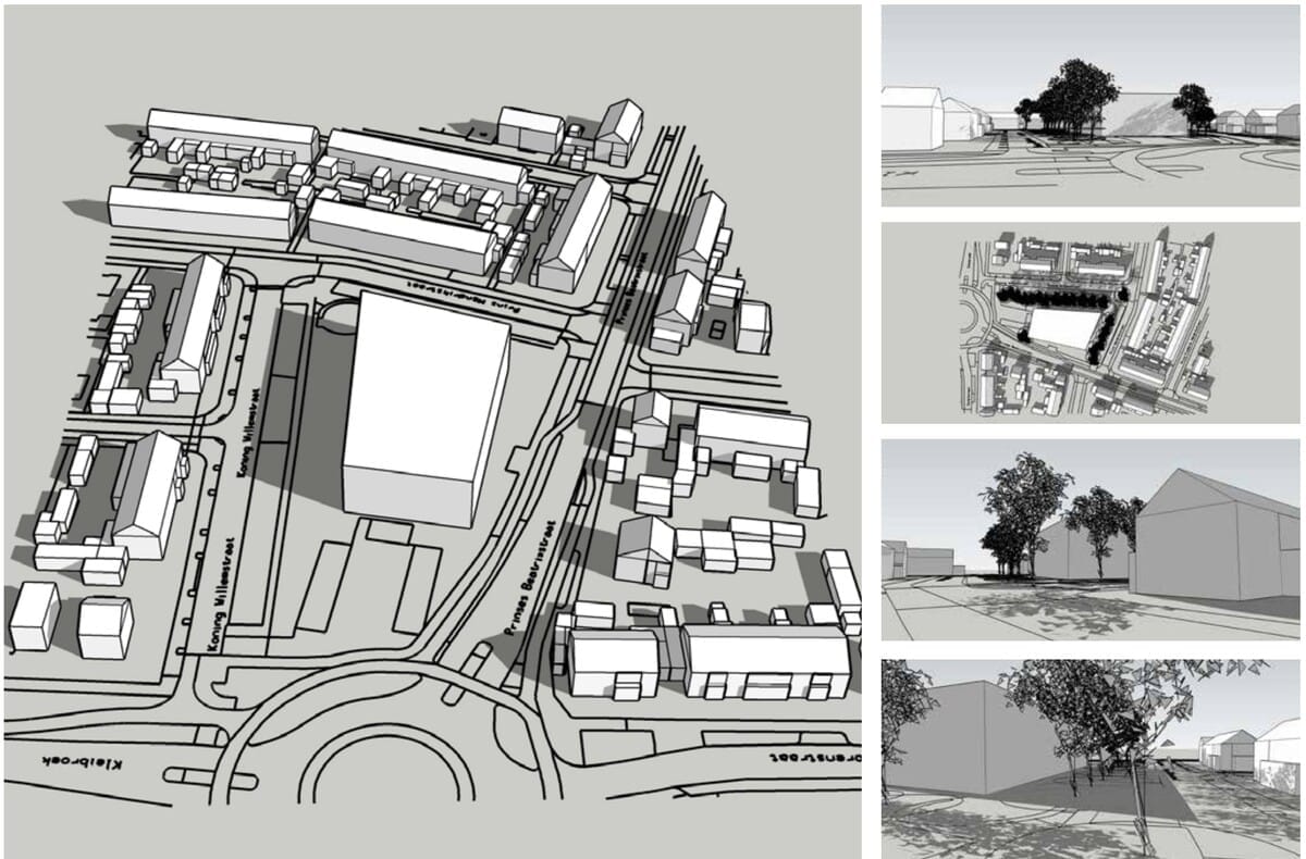 Een impressie van het nieuwe pand op de plek van de Maranathakerk. Afbeelding via de gemeente Castricum