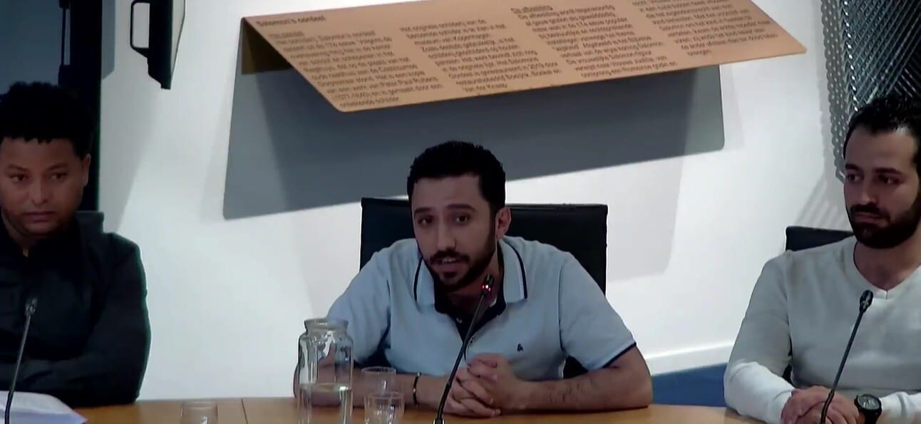 Drie van de vijf insprekers.