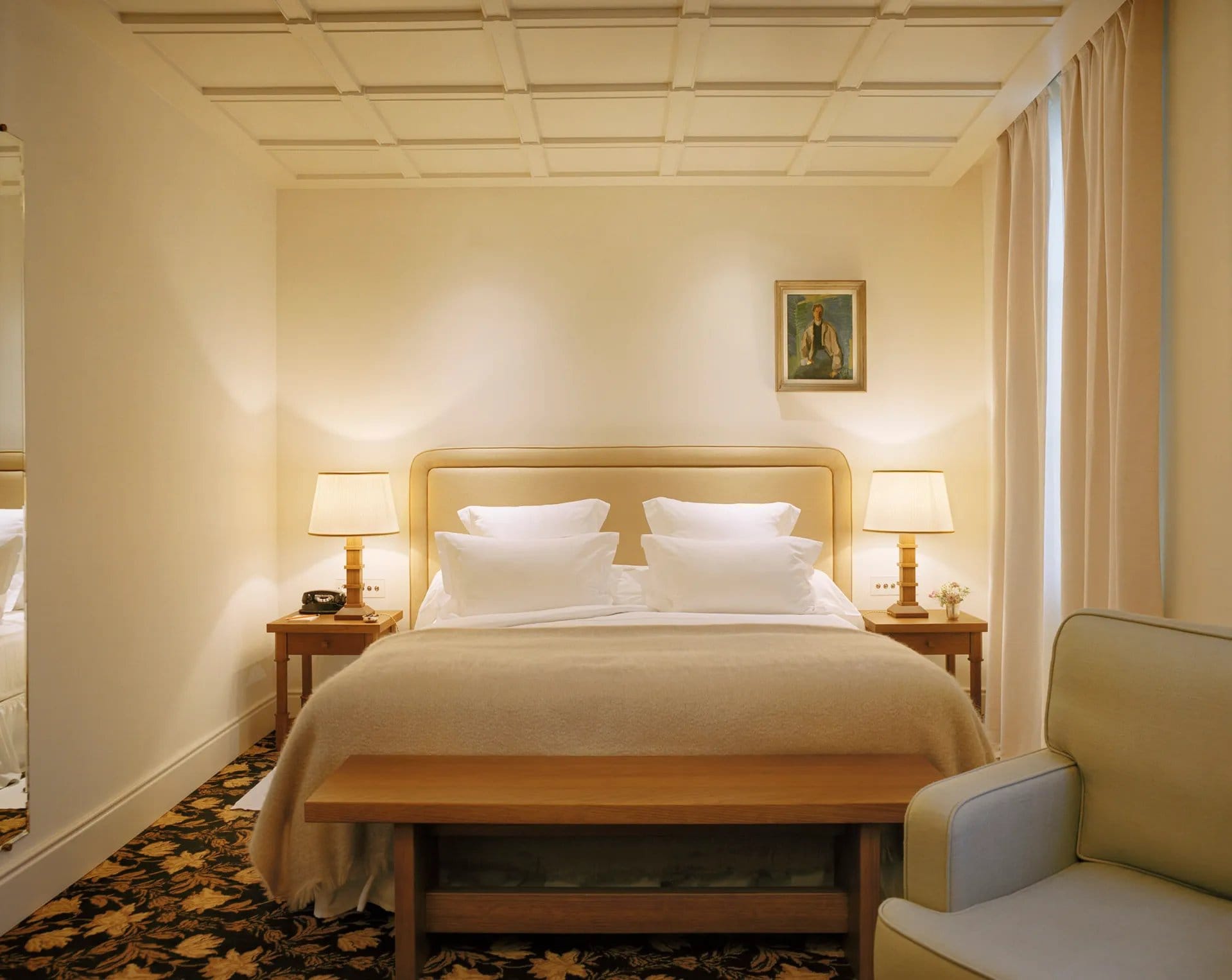 Bedroom at Château Voltaire, Paris
