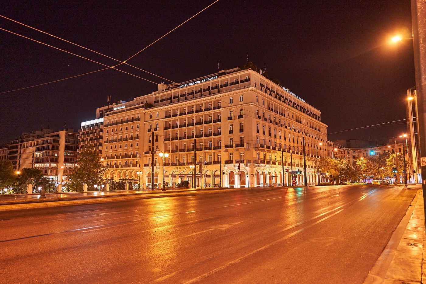The Hotel Grande Bretagne in Athens