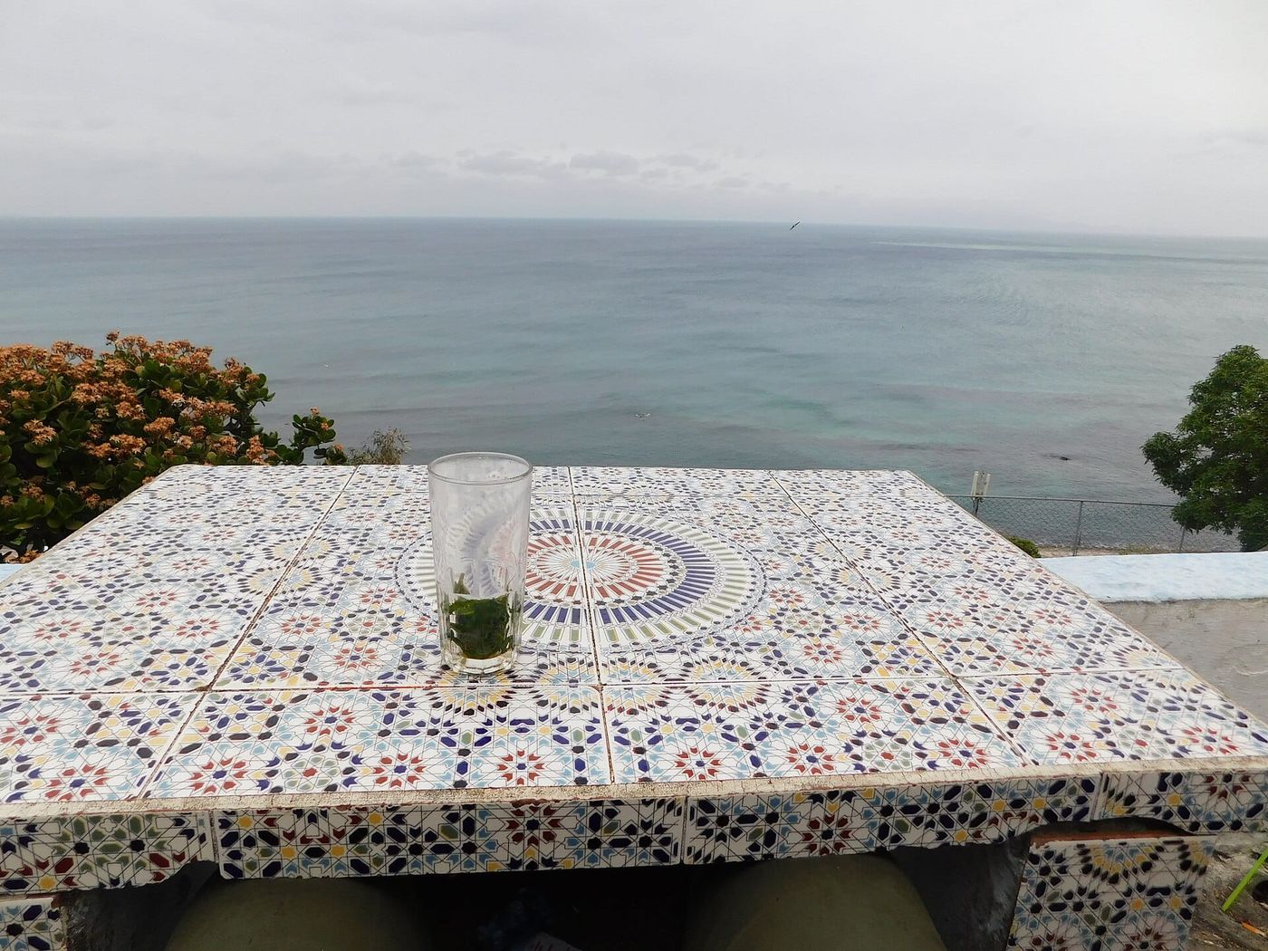The terraces of Café Hafa in Tangier
