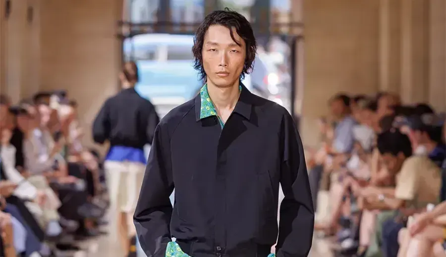 Auralee S/S 2027 menswear runway, look 25