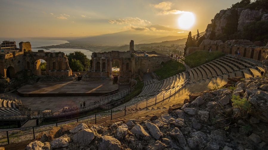 The ancient theatre of Taormina
