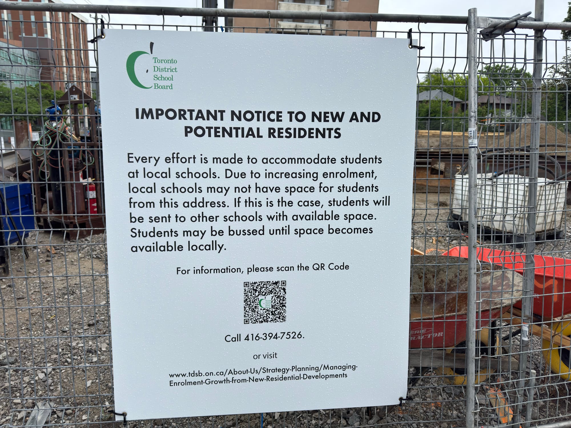 TDSB sign warning families their children may be bused elsewhere