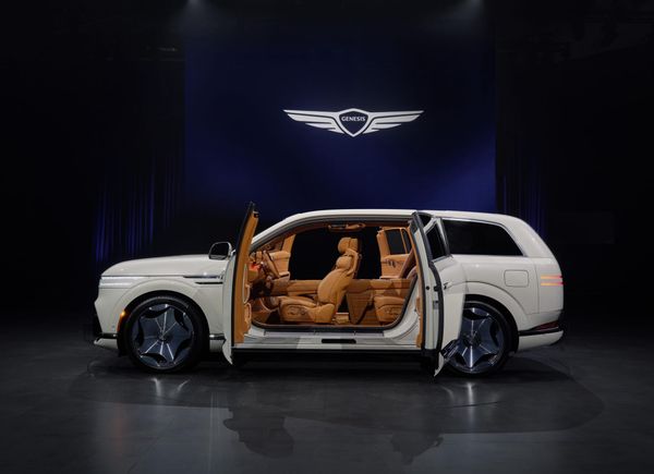 New Genesis GV90 Flagship SUV Has Swiveling Seats and No Start Button