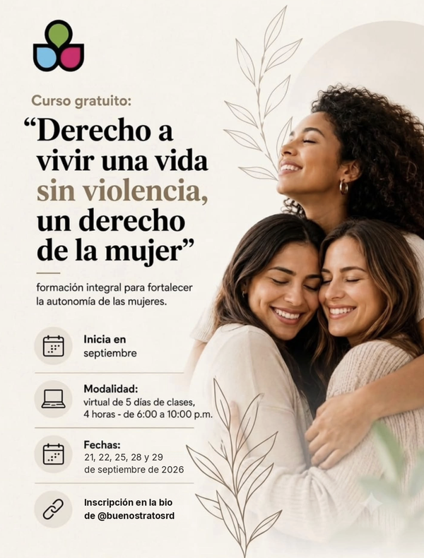 AGENDA | Un curso que guía a una vida libre de violencia