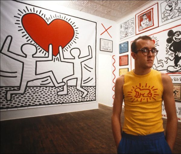 Keith Haring, Shafrazi Gallery (1982). Photograph ©1982 Allan Tannenbaum