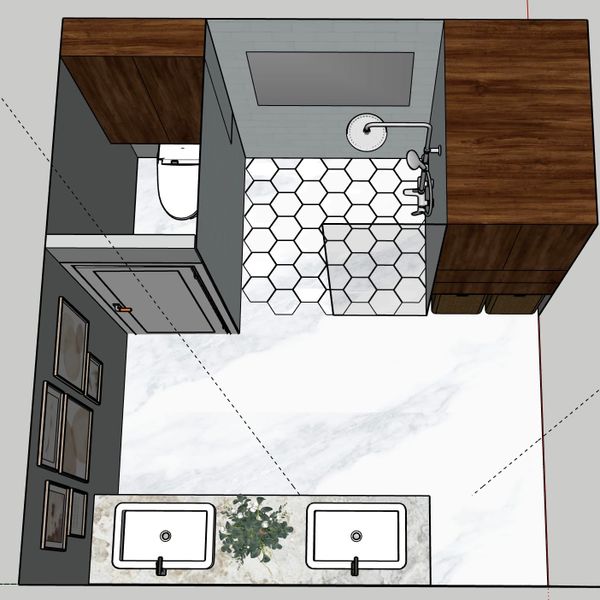 How Thoughtful Space Planning Can Transform a Builder-Grade Bathroom