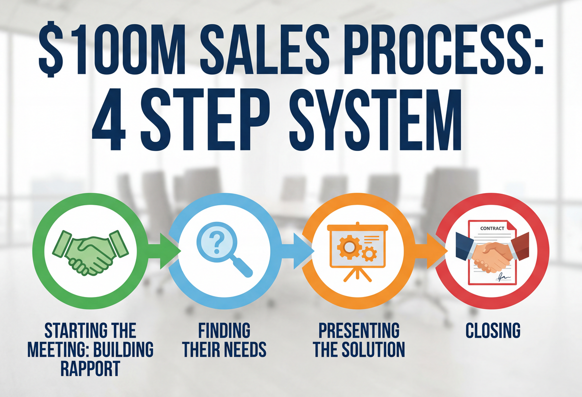 $100M Sales Process: 4 Step System