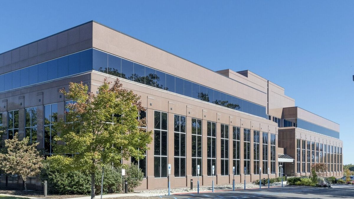 3 Mountainview Road in Warren Township, the rose granite and blue glass office building that holds the temporary township offices.