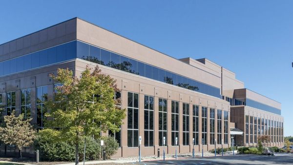 3 Mountainview Road in Warren Township, the rose granite and blue glass office building that holds the temporary township offices.