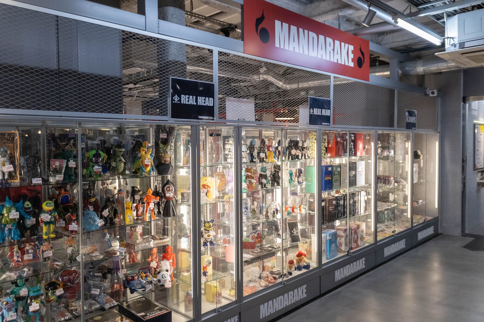 The main shelves at an anime store in Akihabara, Tokyo, displaying anime figures and other collector items.