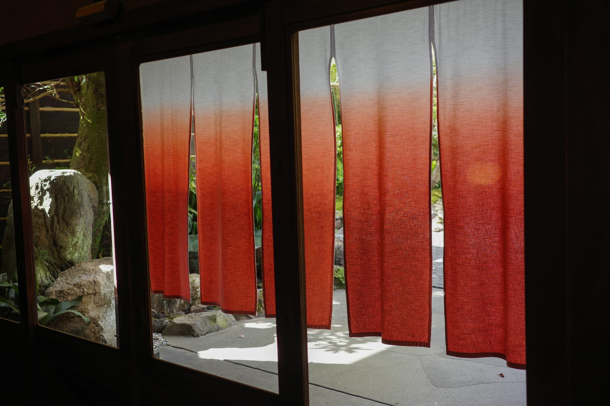 The entrance of a Japanese traditional inn