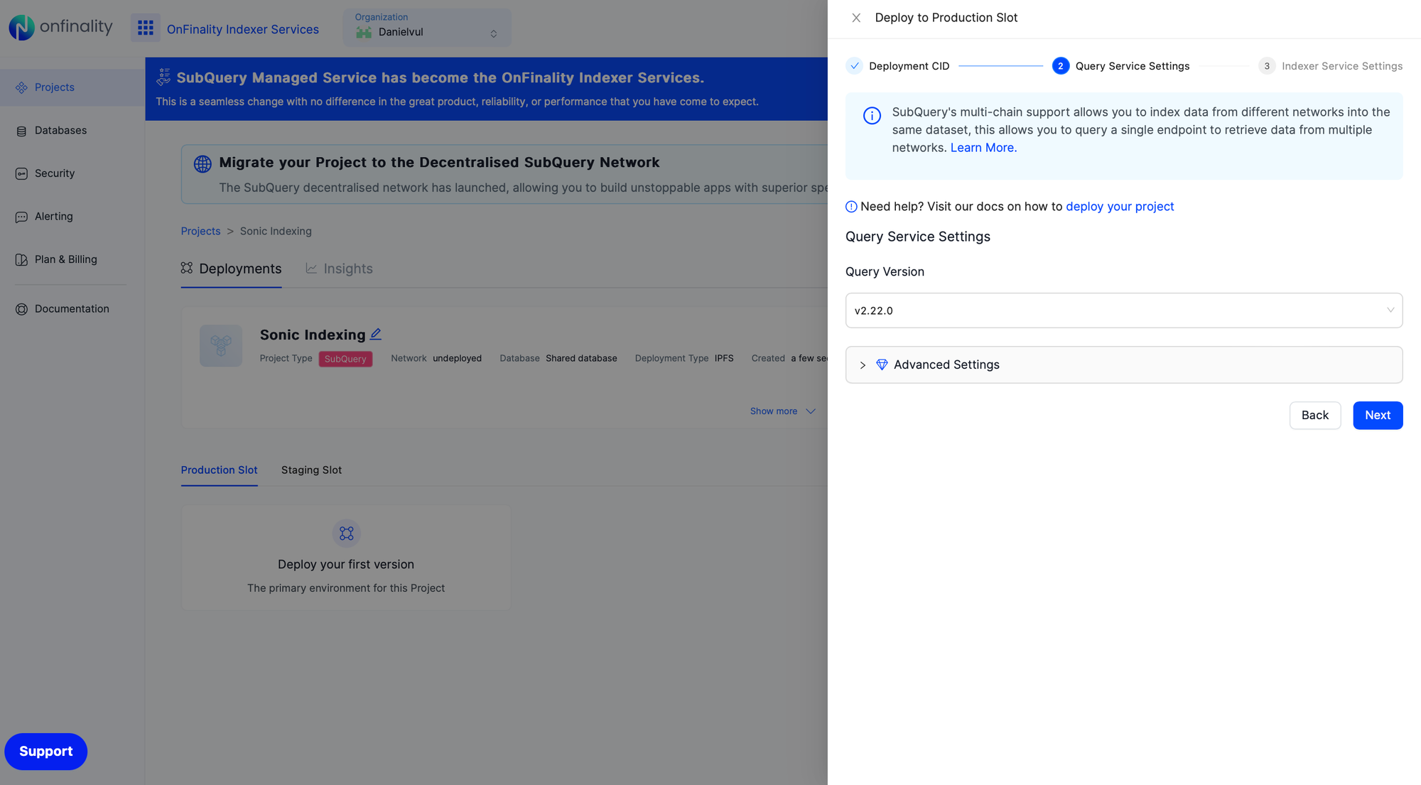 Stellar Indexer: Select latest query version
