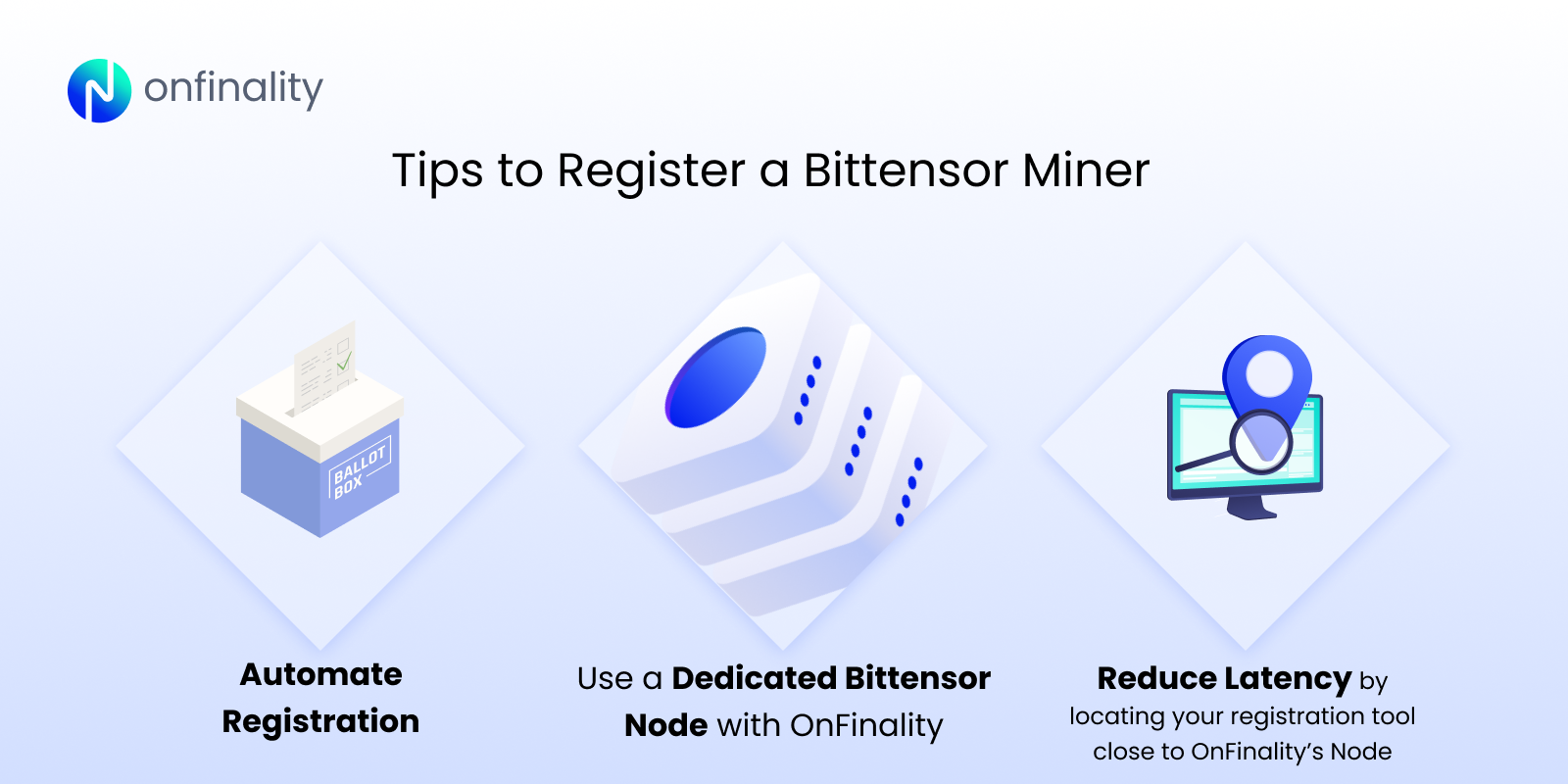 Tips to register a bittensor miner with OnFinality