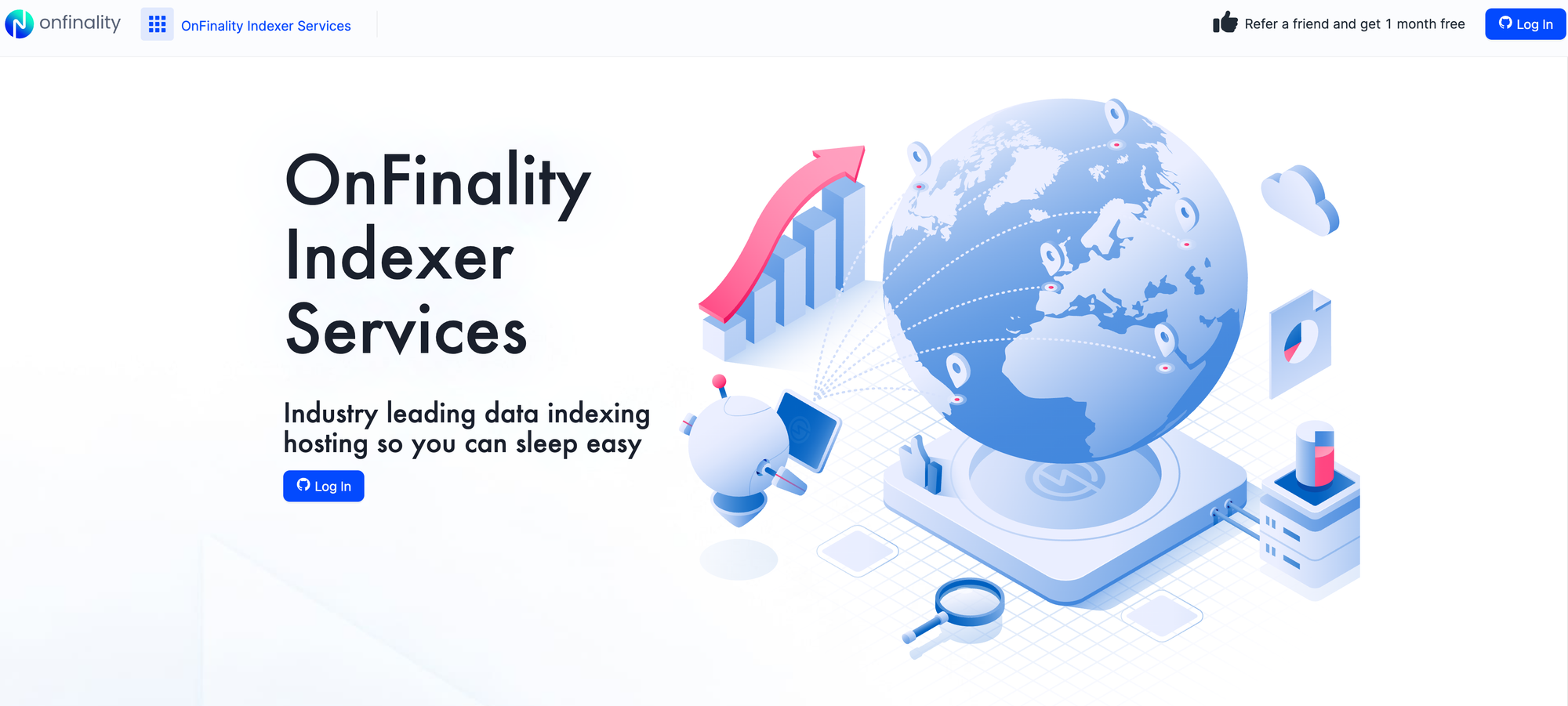 Log in to OnFinality Indexer Services