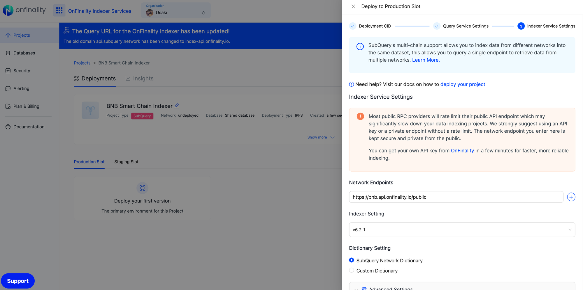 Set Network API Endpoints