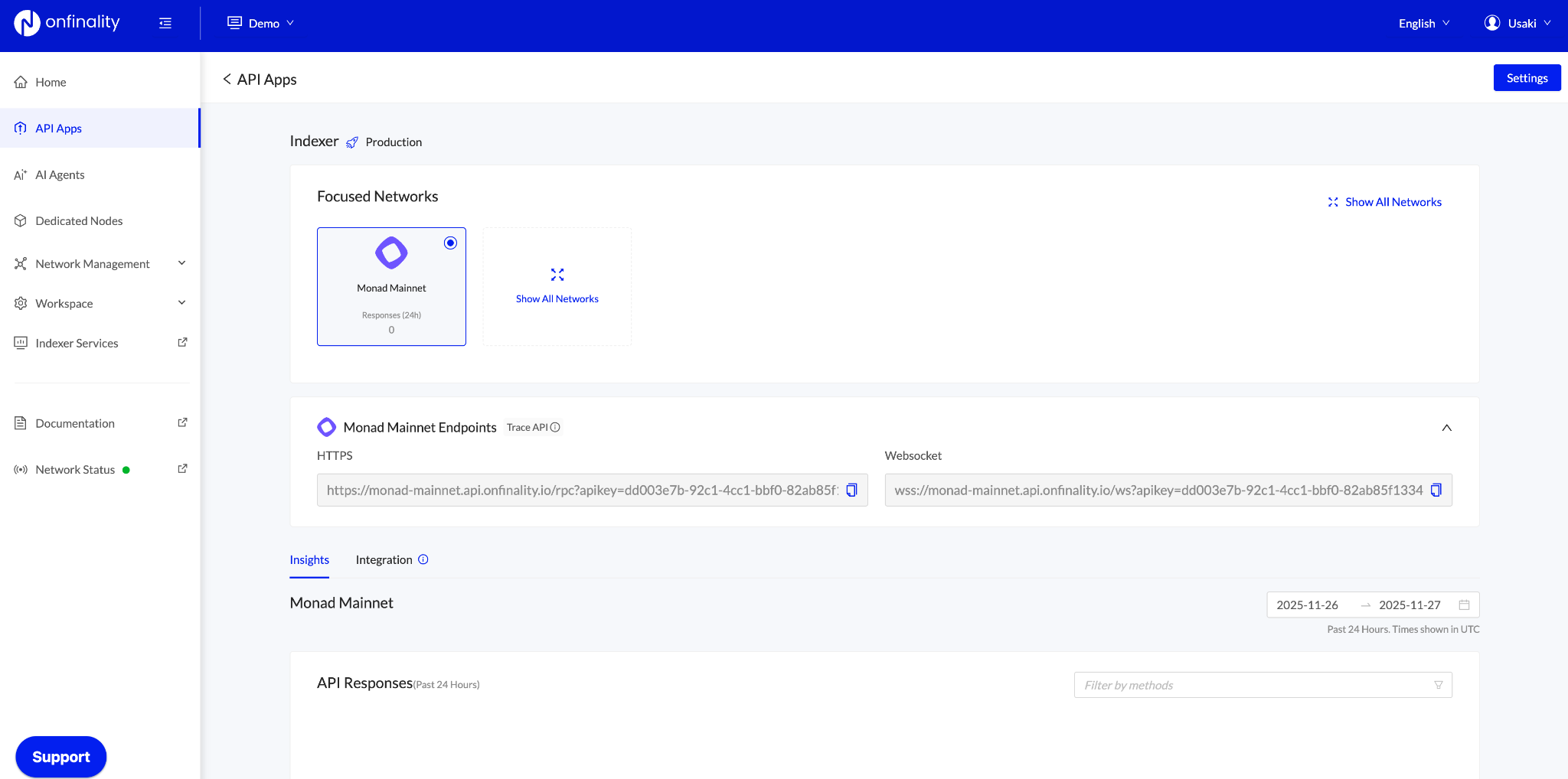 OnFinality RPC - Get Private Monad RPC