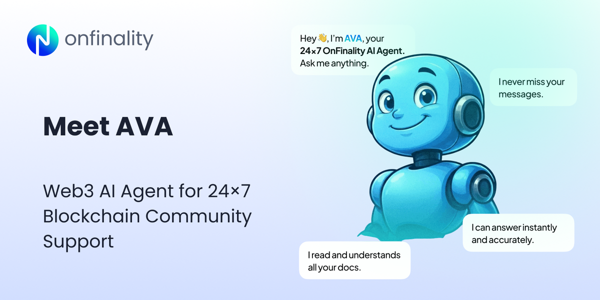 Meet AI Agent AVA: Web3 AI Agent 24x7 Blockchain Community Support