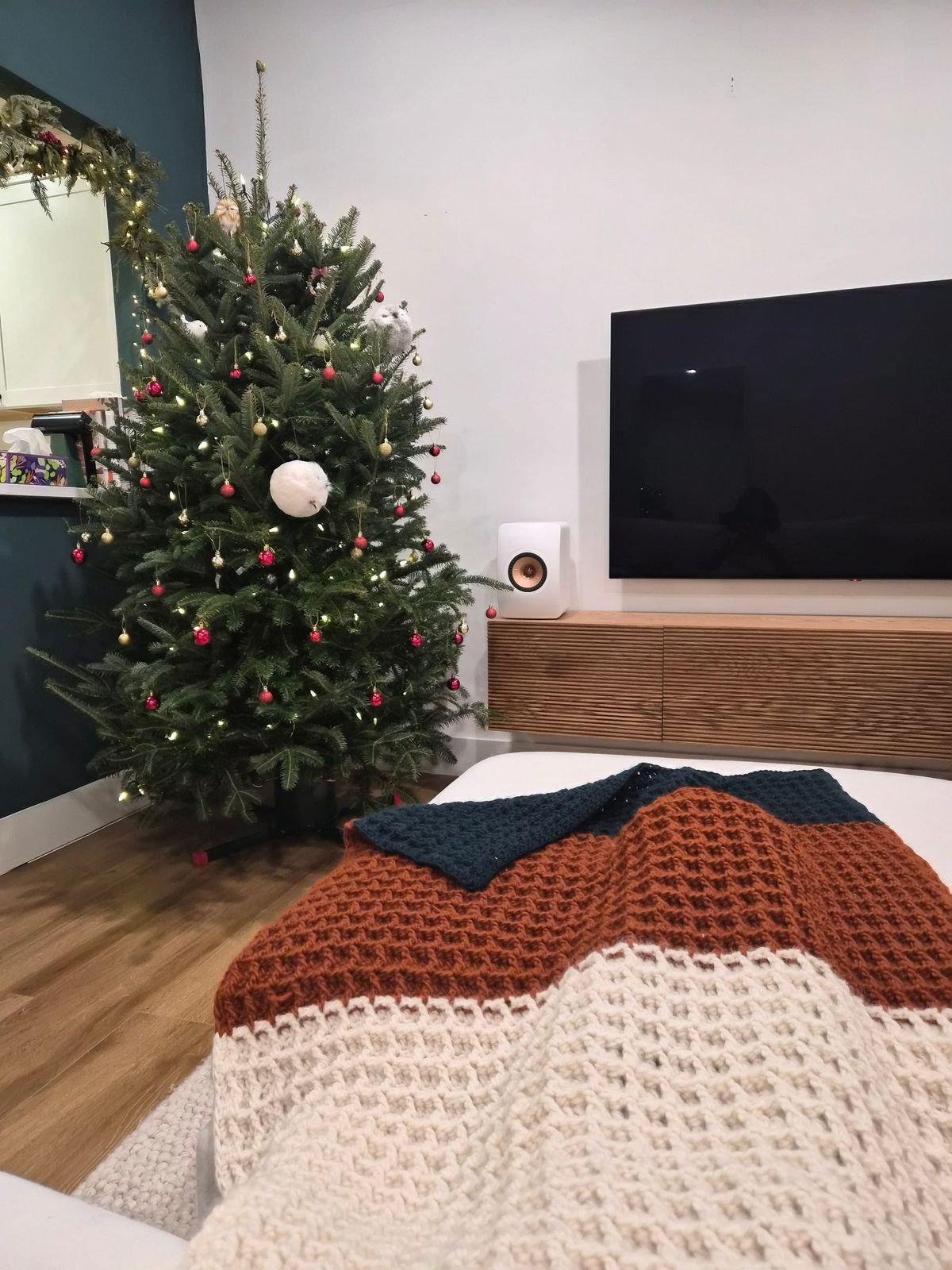 Finishing my blanket, holiday partying, and settling into winter ❄️