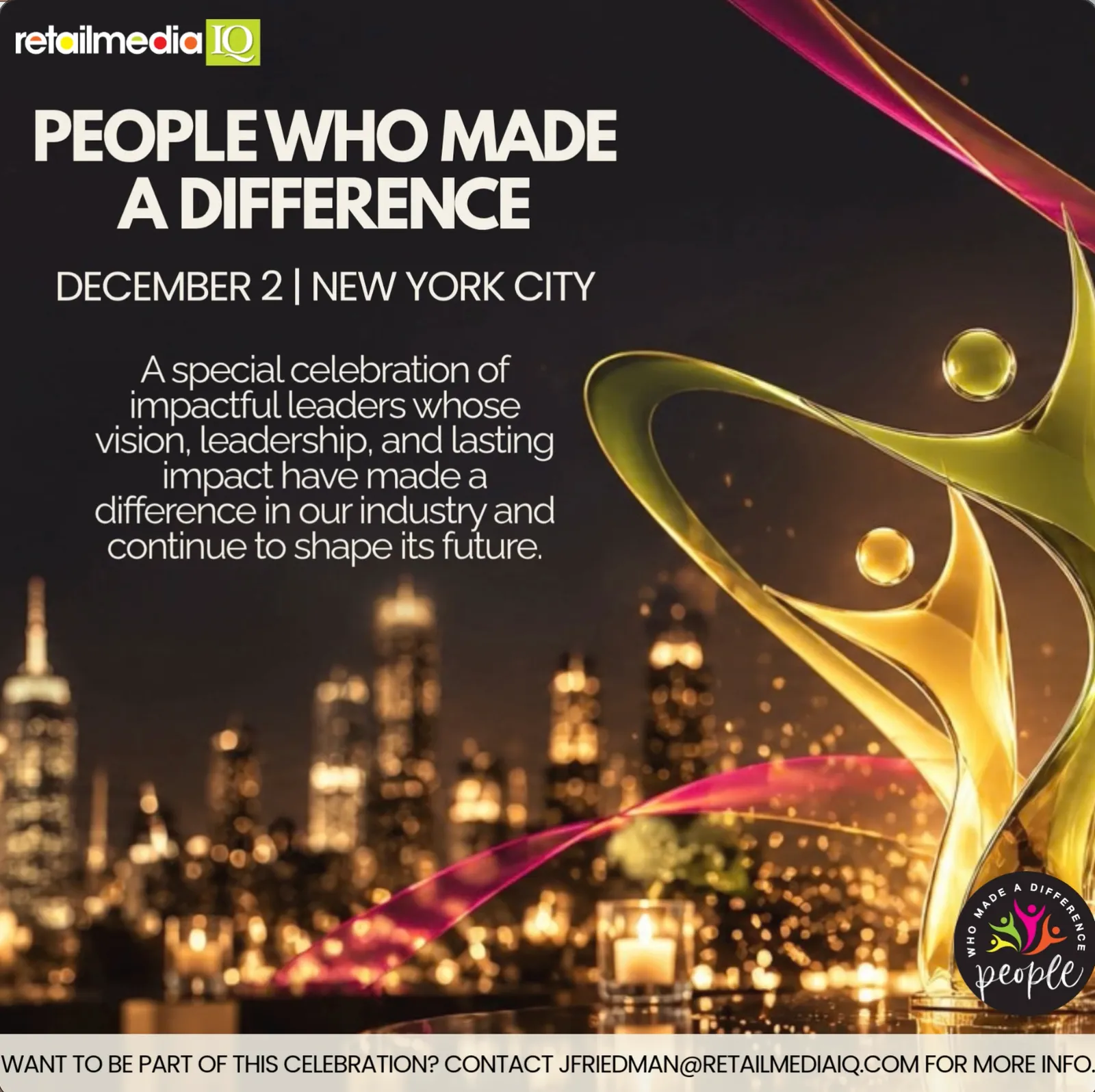People Who Made a Difference Returns December 2026