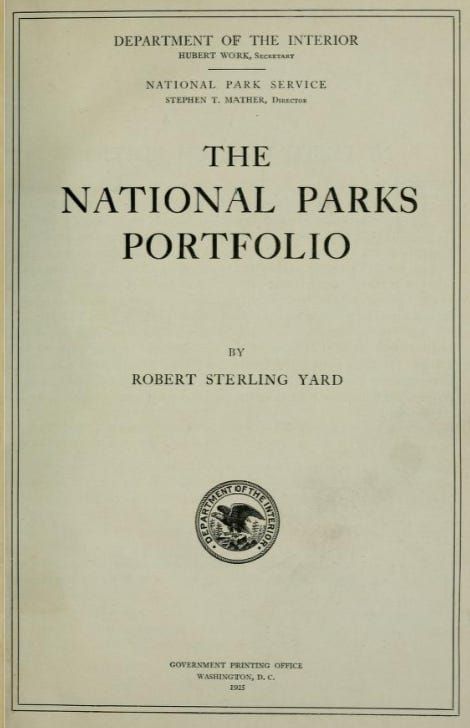 National Parks Portfolio (1925)