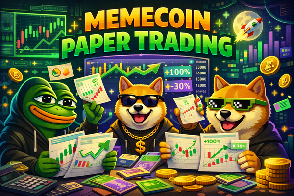 memecoin paper trading ilustration