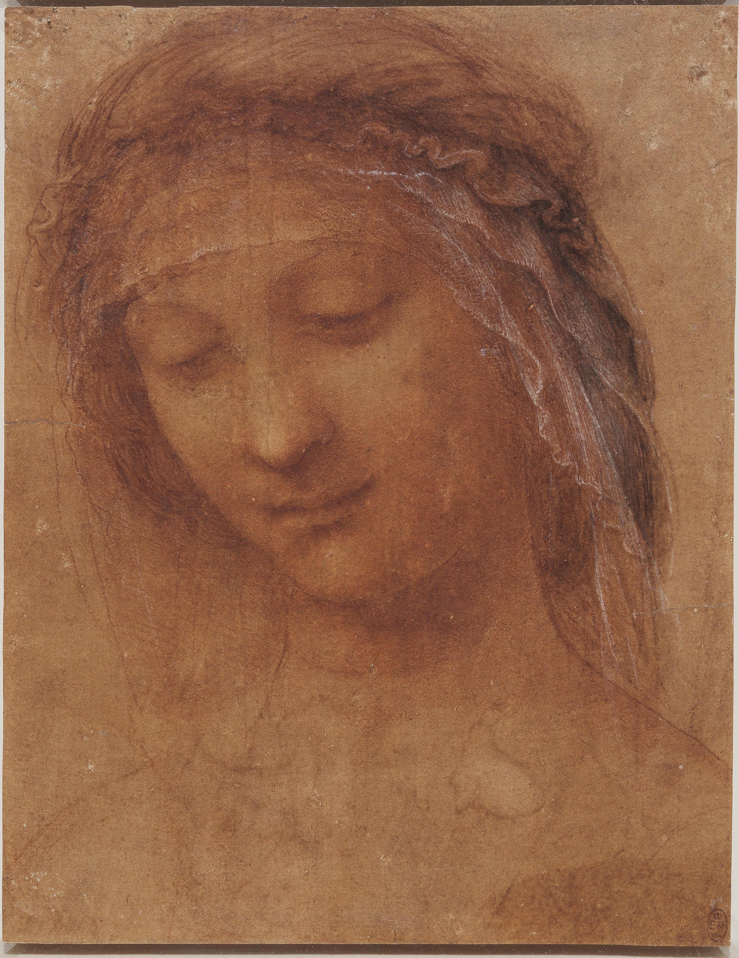 Leonardo-da-Vinci--The-head-of-the-Madonna-c.1510-15